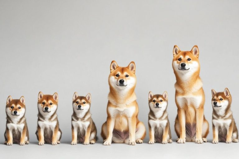 Croissance du shiba inu