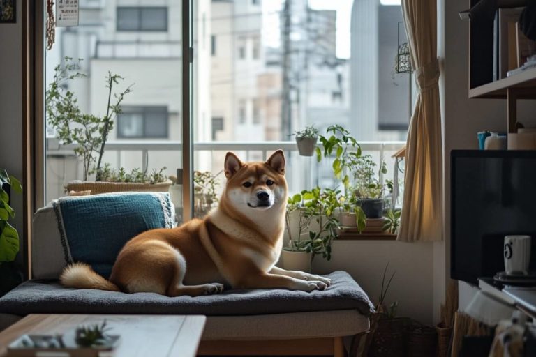 Un Shiba Inu en appartement