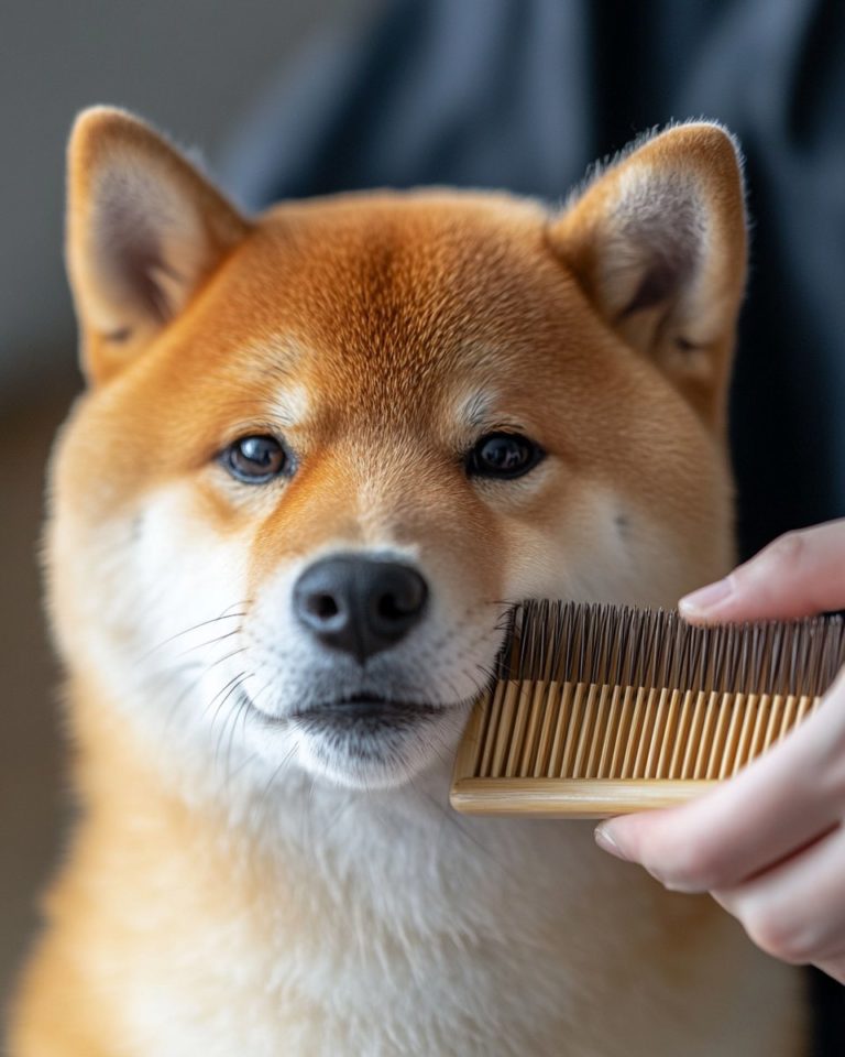 Toilettage du shiba inu